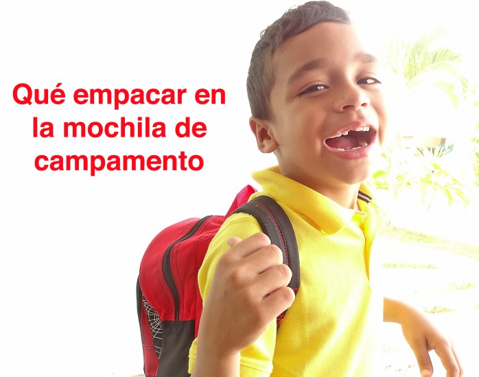 Mochila Campamento verano