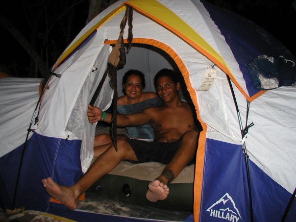 Acampando en Playa Flamenco / 2003